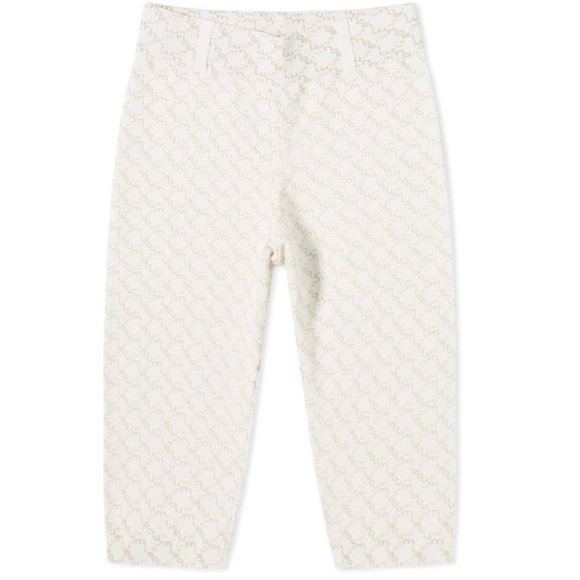 NWOT Miaou Oat Harley Capri Logo Beige White Legging Monogram Cropped - Picture 10 of 15